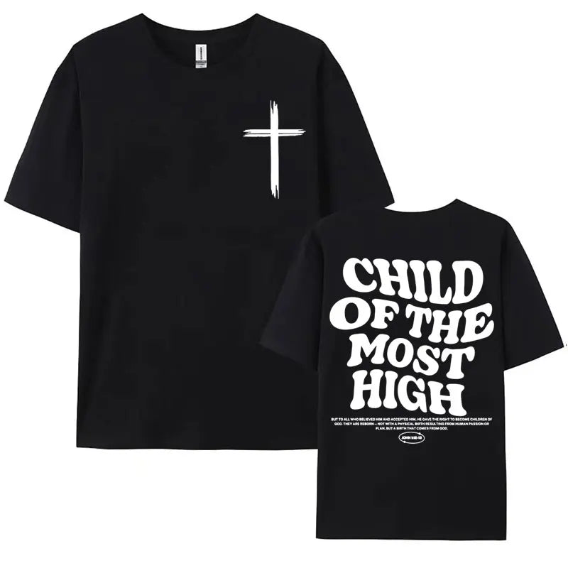 Aesthetic Christian Bible Verse T Shirt for Men Christians Apparel Brown Jesus T-shirts Unisex Harajuku Fashion Oversized Tshirt